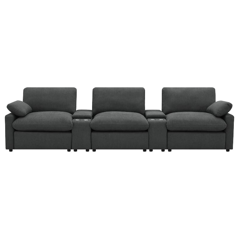 Collins 5-Piece Power Reclining Home Theater Seating - 150"W x 40"D x 38"H