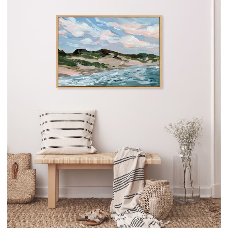 Kate and Laurel Sylvie Michigan Sand Dunes Canvas by Emily Kenney
