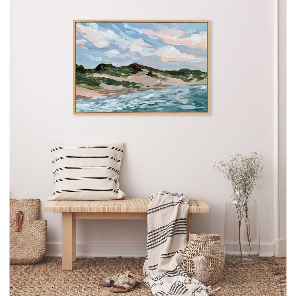 Kate and Laurel Sylvie Michigan Sand Dunes Canvas by Emily Kenney