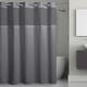 preview thumbnail 35 of 45, Hookless Waffle 3-in-1 Shower Curtain with Sheer Top Window, Flex-on Rings & Fabric Liner
