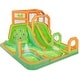 preview thumbnail 8 of 28, Sunny & Fun Mega Climb N' Go Inflatable Water Slide Park Kids - Green