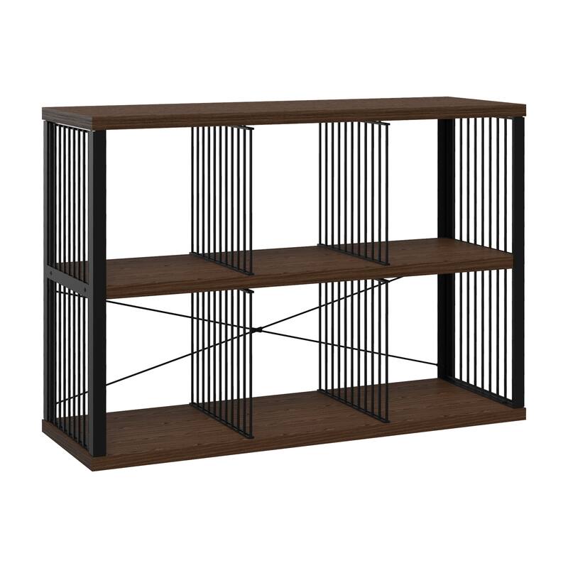 ClosetMaid Steel Frame 6-Cube Organizer - Apple Walnut