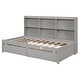 preview thumbnail 9 of 7, Space-Saving Twin Bed with Integrated Bookcase and Drawers