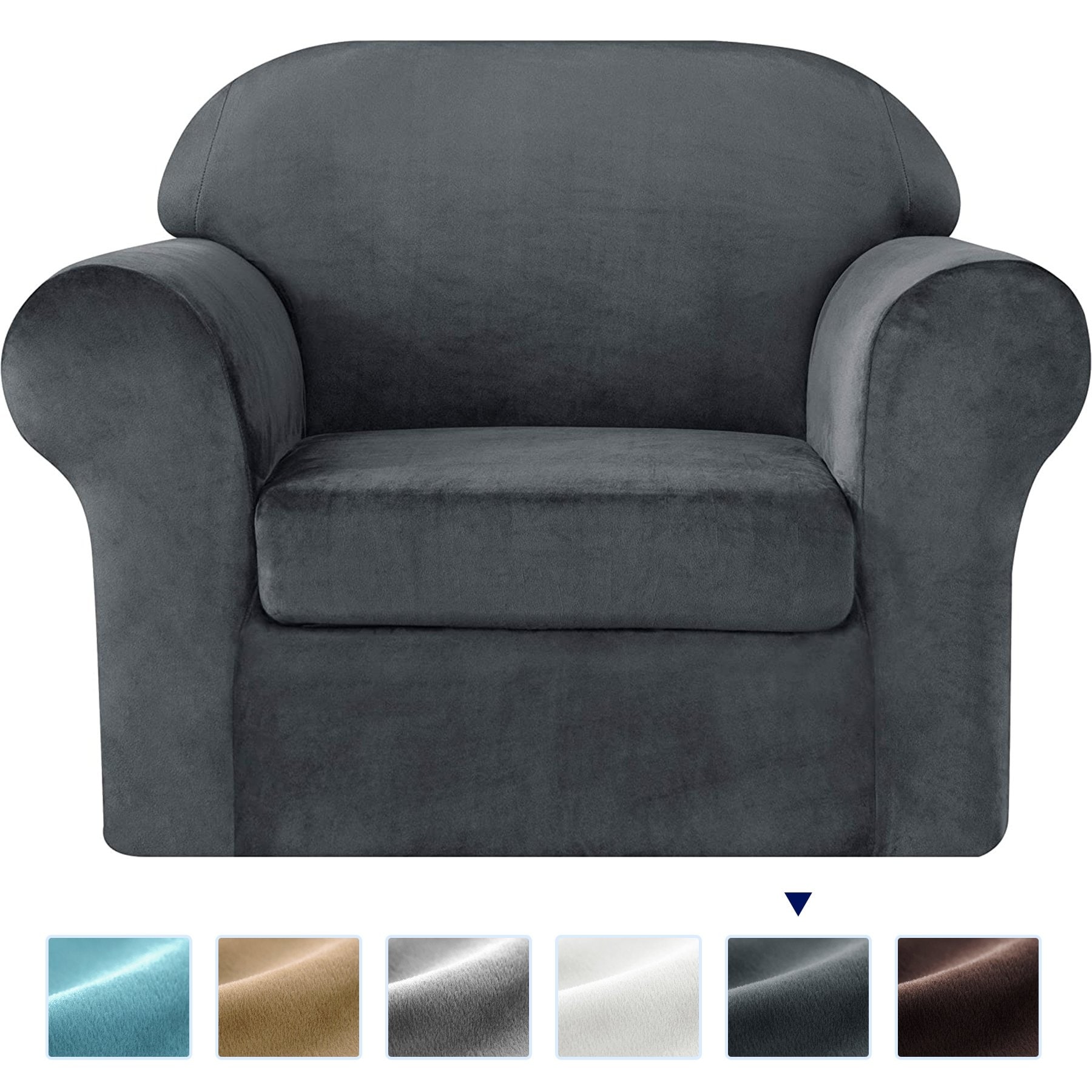 JERSEY "STRETCH" CHAIR COVER SLIPCOVER--LAZY BOY--AQUA-IN 10 SOLIDS & 3 PRINTS 