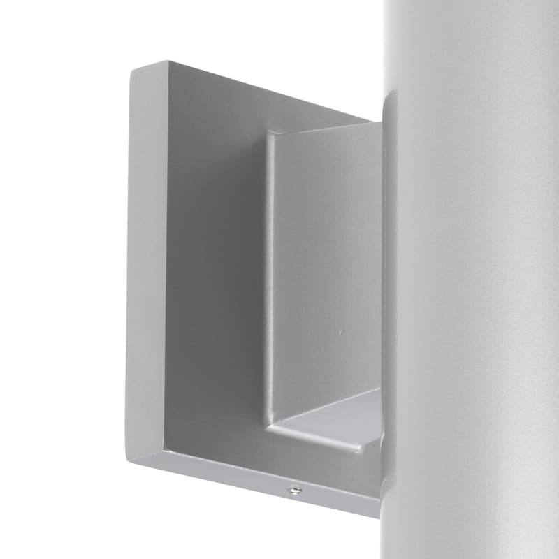 5" Metallic Gray LED Outdoor Wall Cylinder - 8.870" x 9.000" x 6.500"
