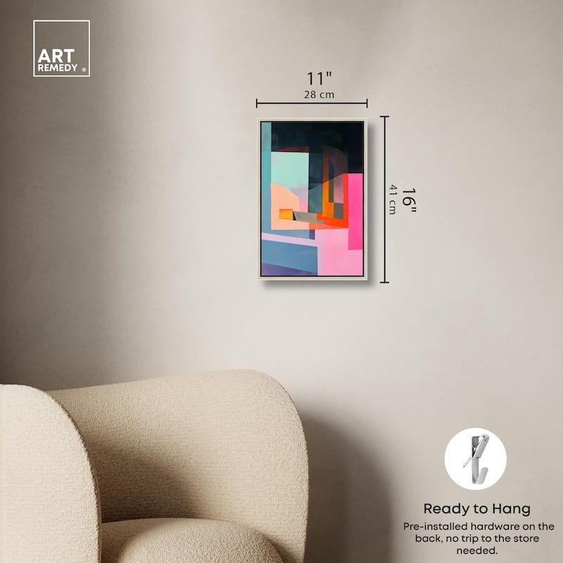 Color Blocks I Canvas by Art Remedy