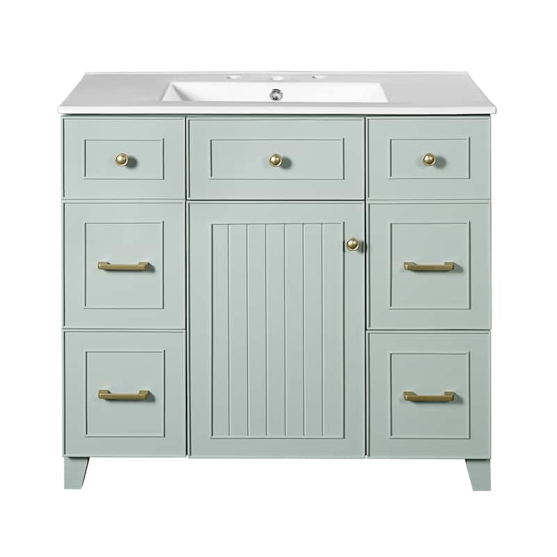 36 Inch Single Sink Bathroom Vanity Bathroom Storage Cabinet - 36 Inch