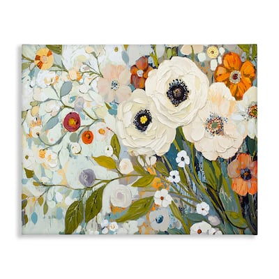 Stupell Blooming Round Flowers Arrangement Canvas Wall Art Design By Franklyn Gregory