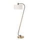 preview thumbnail 5 of 5, Uttermost Irwin Curved Brass Floor Lamp