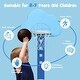preview thumbnail 7 of 9, 3-in-1 Kids Basketball Hoop Set with Balls-Blue