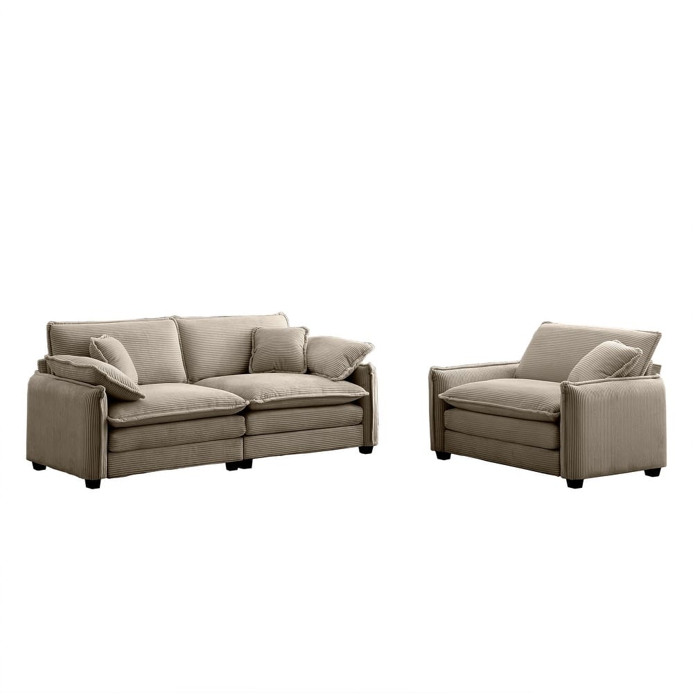2+1Seater Flexible Combinations Sofa Set with Removable Armrests