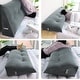 preview thumbnail 15 of 61, Velvet Headboard Reading Wedge Pillow for Bed Rest Sit Up Back Support