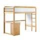 preview thumbnail 27 of 29, Walker Edison Twin Loft Bed with Desk
