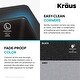 preview thumbnail 17 of 16, KRAUS Forteza Granite 33 inch Undermount Drop-in Kitchen Sink