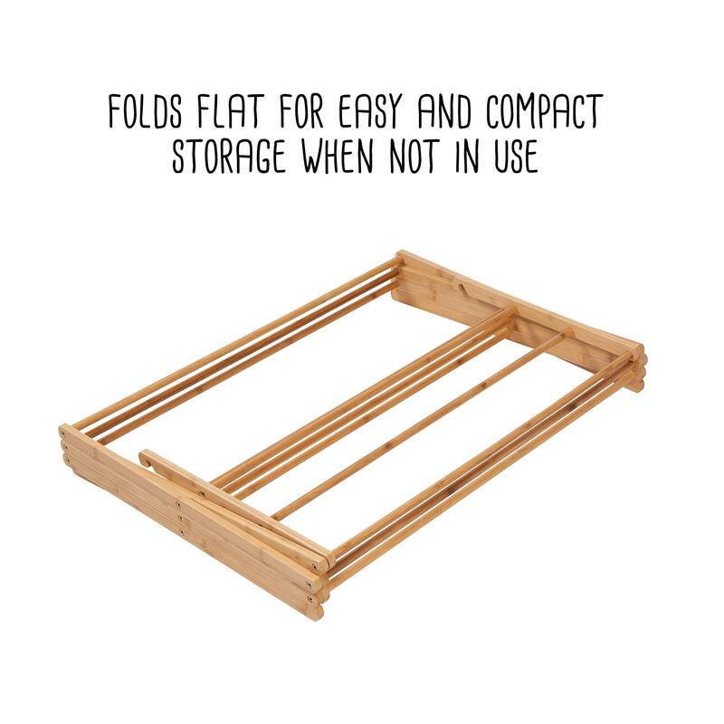 Collapsible Clothes Drying Rack,25linear feet of drying space to dry