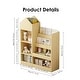 preview thumbnail 14 of 22, Children's Wooden Bookshelf and Toy Storage Organizer with Bookcase, 6 Compartments, and 2 Baskets
