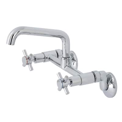 Kingston Brass Concord Two-Handle Wall Mount Kitchen Faucet