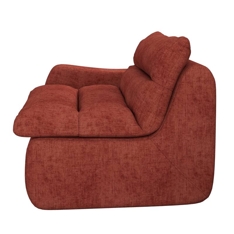 Lazy floor sofa, modern floor lounge chair with left arm, comfortable beanbag sofa, suitable for living room bedroom office