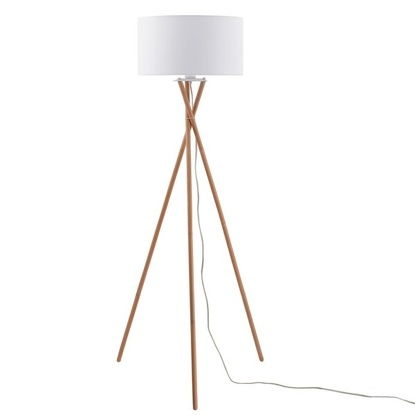 oak tripod standard lamp