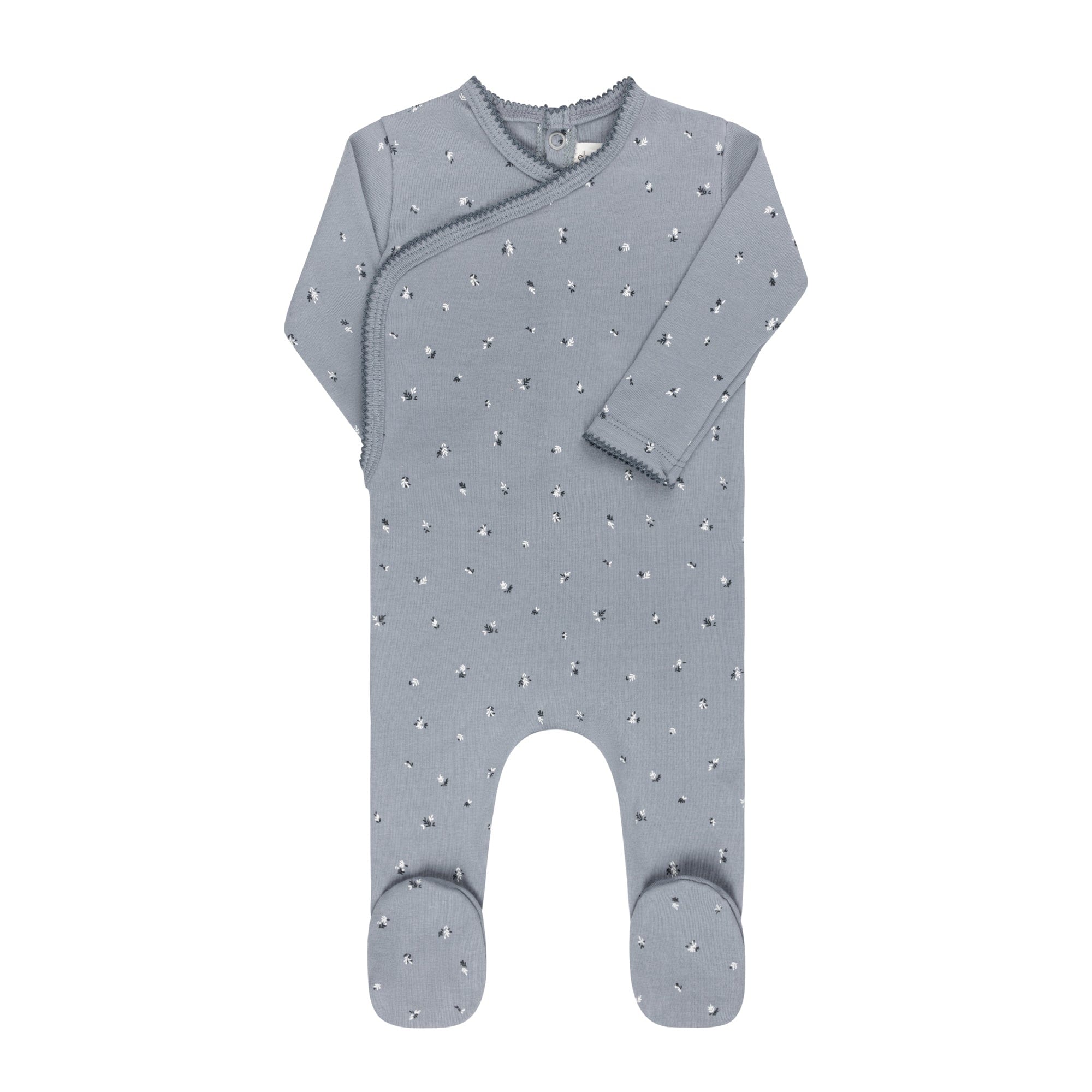 Ely's & Co. Organic Cotton Cluster Flower & Leaf Footie Collection
