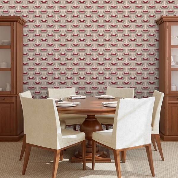 Shop Circle Art Group Removable Wallpaper Tile Square Koi Brown