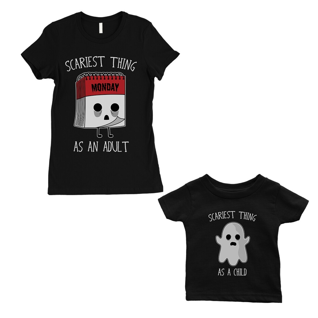 Shop Scariest As Adult Child Mom And Baby Matching Gift Shirts