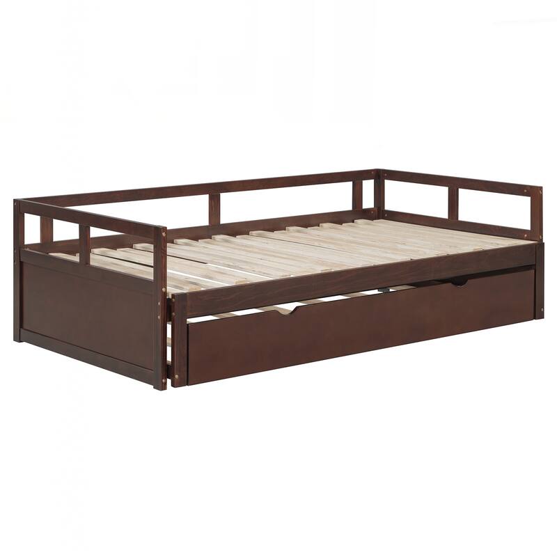 Wooden Daybed with Trundle