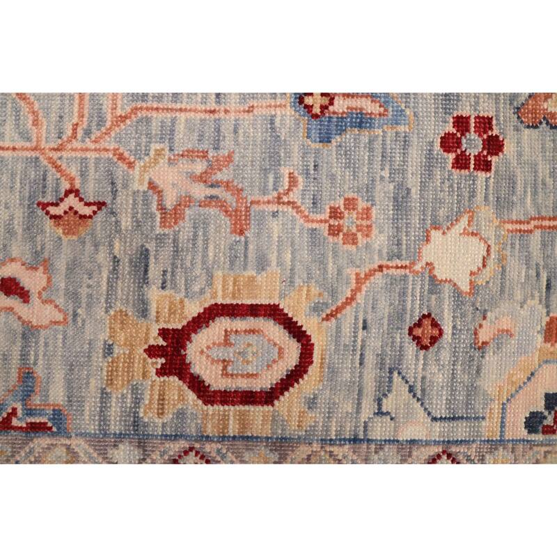 ECARPETGALLERY Hand-knotted Modern Oushak Grey Wool Rug - 8'0 x 10'3