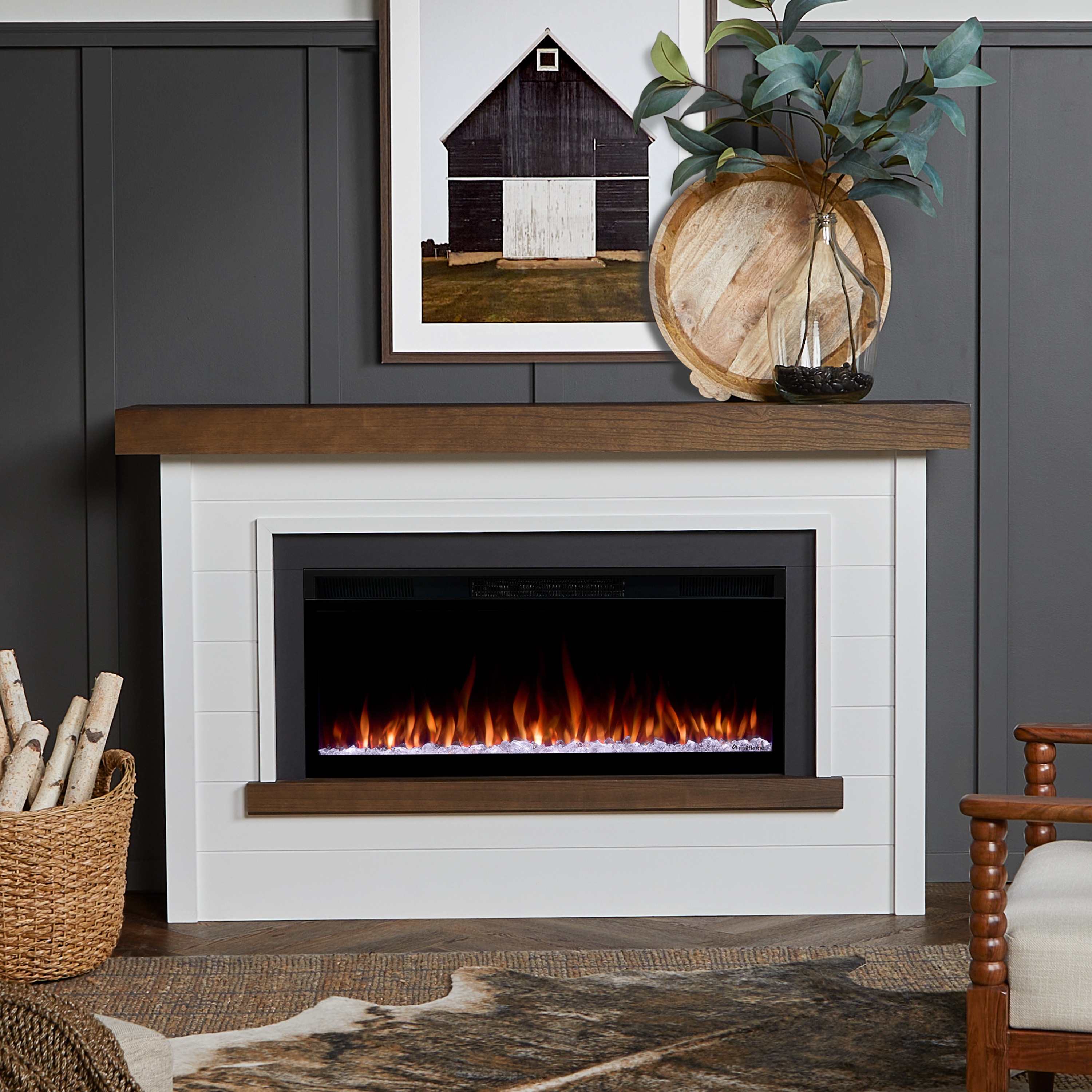 Real Flame Bernice Electric Smart Landscape Fireplace 67