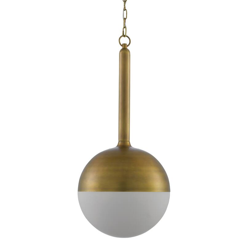 Currey & Company Moonward Brass Pendant - 29.5"h x 14"dia