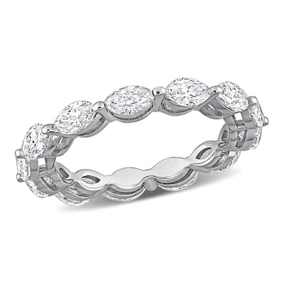 Miadora 2 1/3ct TDW Marquise-Cut Diamond Eternity Ring in 14k White Gold
