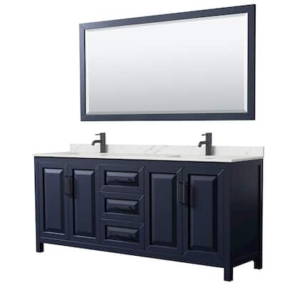 Wyndham Collection WCV252580D-QTZ-UNSM70 Daria 80" Free Standing