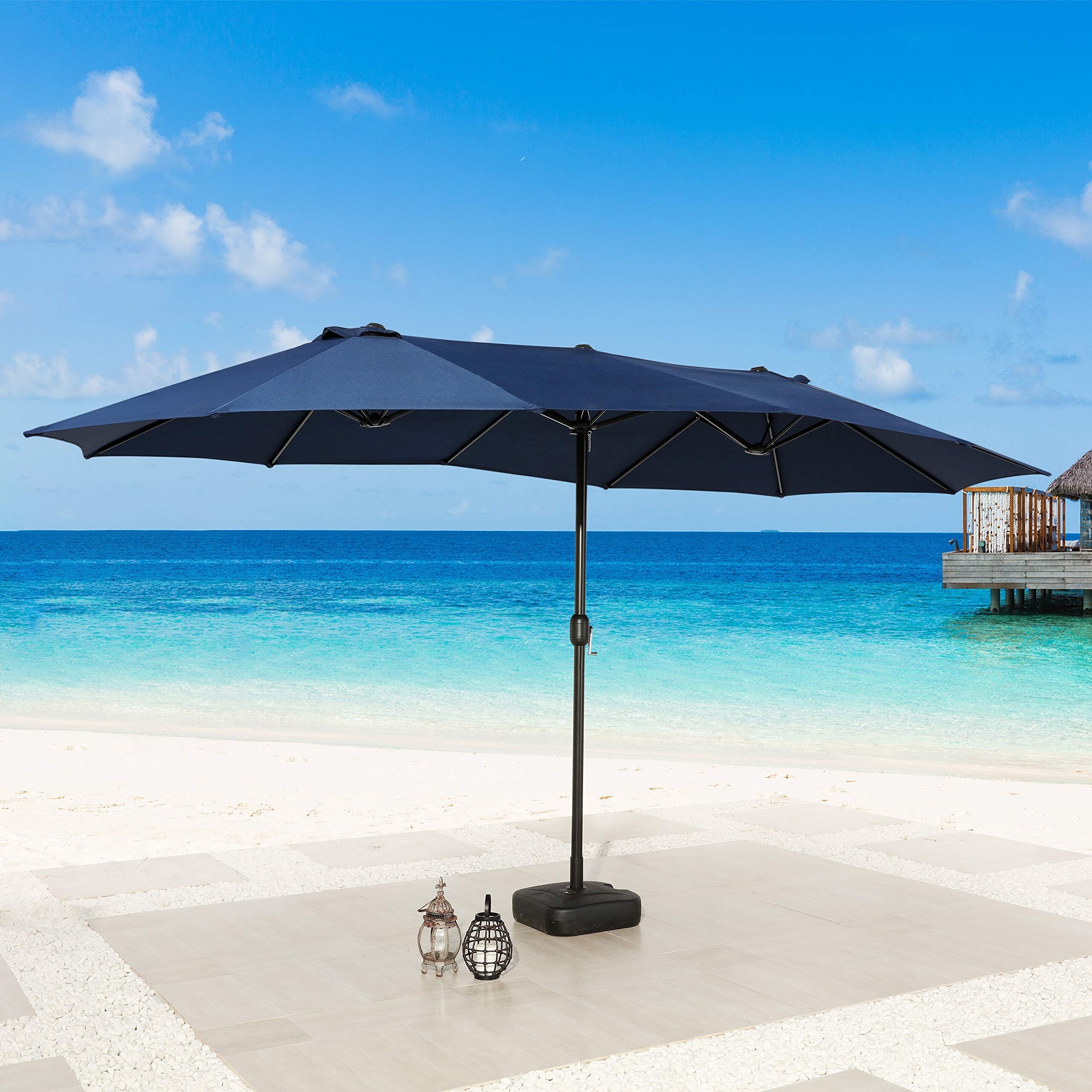 11' cantilever patio umbrella with base Suntastic 11' Cantilever Umbrella  Sunrise Patios