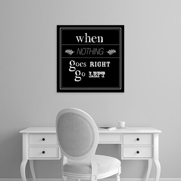 Easy Art Prints GraphINC's 'When Nothing Goes Right' Premium Canvas Art