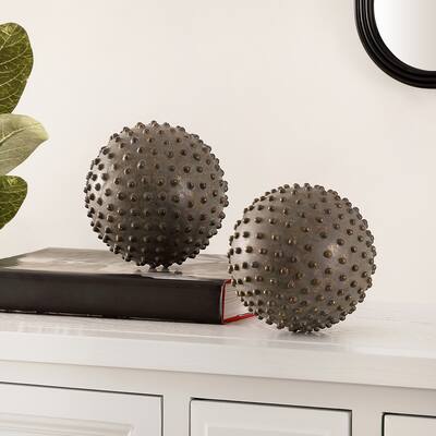 SAFAVIEH Luciane Decorative Ball Table Decor (Set of 2) - 5.1" W x 5.1" L x 5.1" H - 5Wx5Dx5H