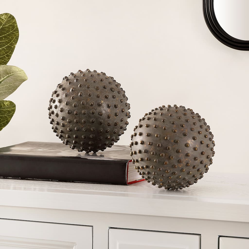 SAFAVIEH Luciane Decorative Ball Table Decor (Set of 2) - 5.1" W x 5.1" L x 5.1" H - 5Wx5Dx5H