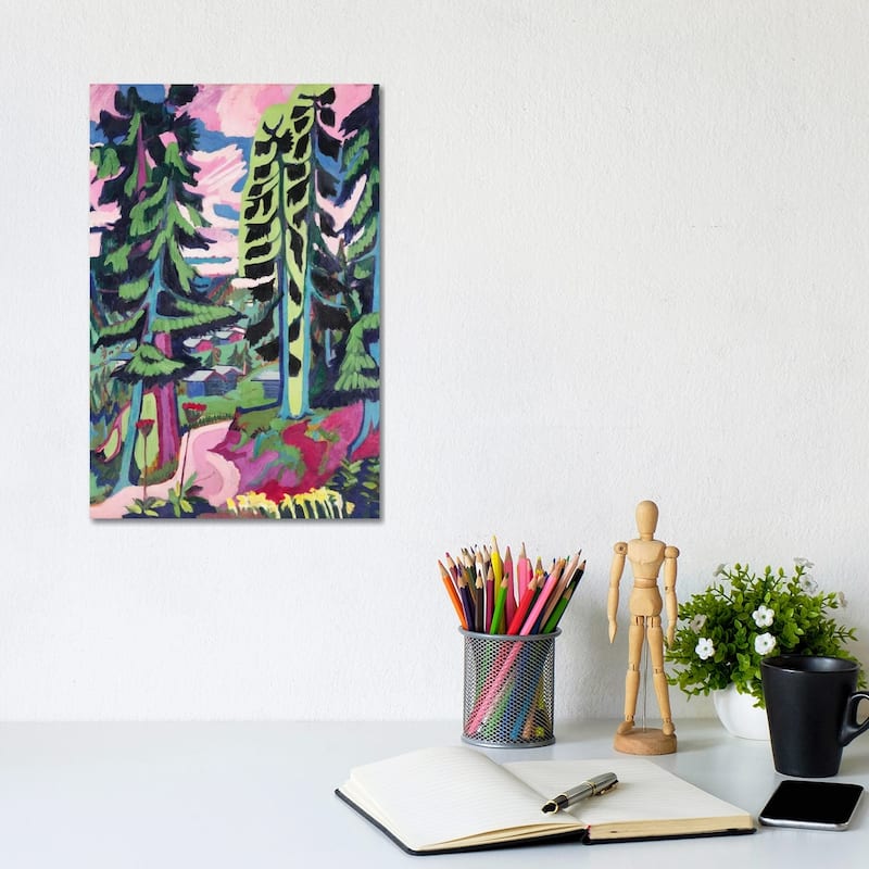 iCanvas "Wild Mountain " by Ernst Ludwig Kirchner Canvas Print - 12x8x0.75