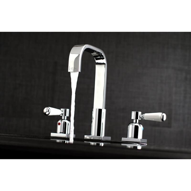 Kingston Brass Paris 1.2 GPM Widespread Bathroom Faucet with Pop-Up