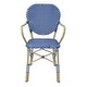 preview thumbnail 6 of 6, Courtnie French Blue PE Wicker Outdoor Dining Chairs (Set of 2) by Furniture of America - Set of 2