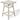Laguna Hdpe All Weather Outdoor Patio 30" Square Counter Bistro Table