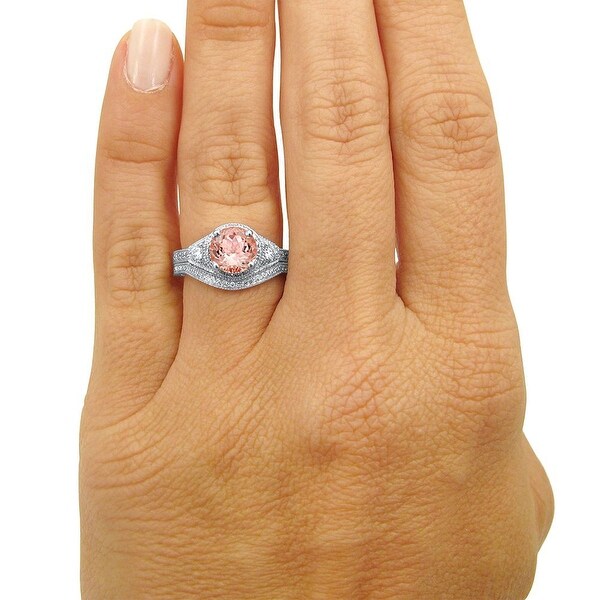 7mm morganite ring
