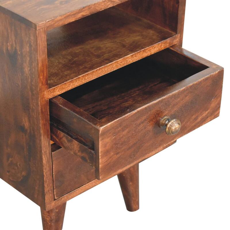 Artisan Furniture Solid Wood Mini Classic California Walnut Bedside