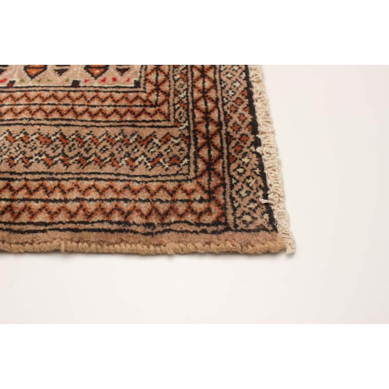 ECARPETGALLERY Hand-knotted Teimani Tan Wool Rug - 4'0 x 6'4