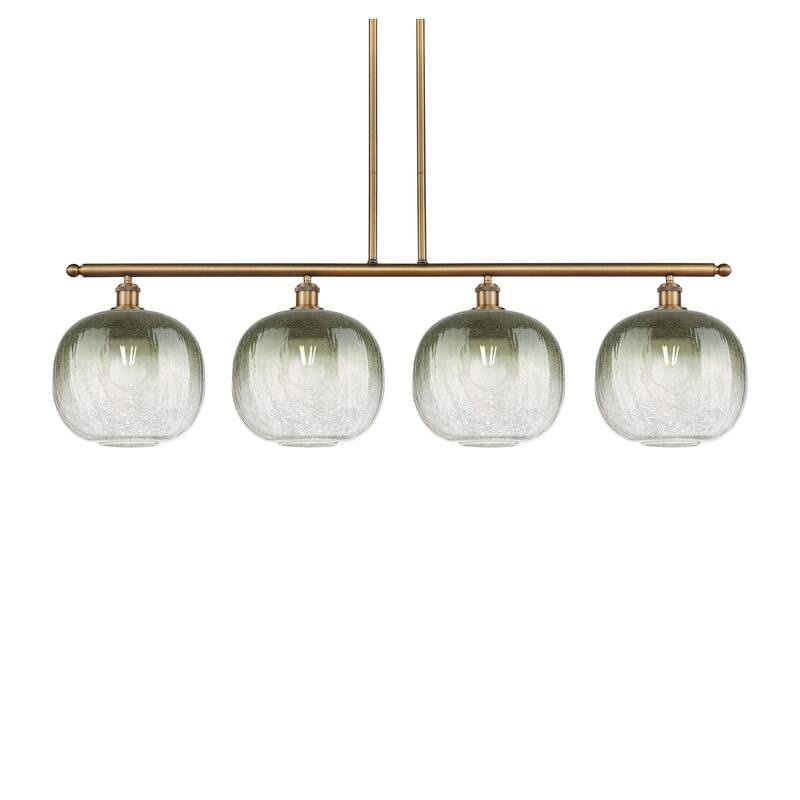 Innovations Lighting 516-4I-13-49 Brookhaven Sphere Linear Brookhaven - Brushed Brass / Slate