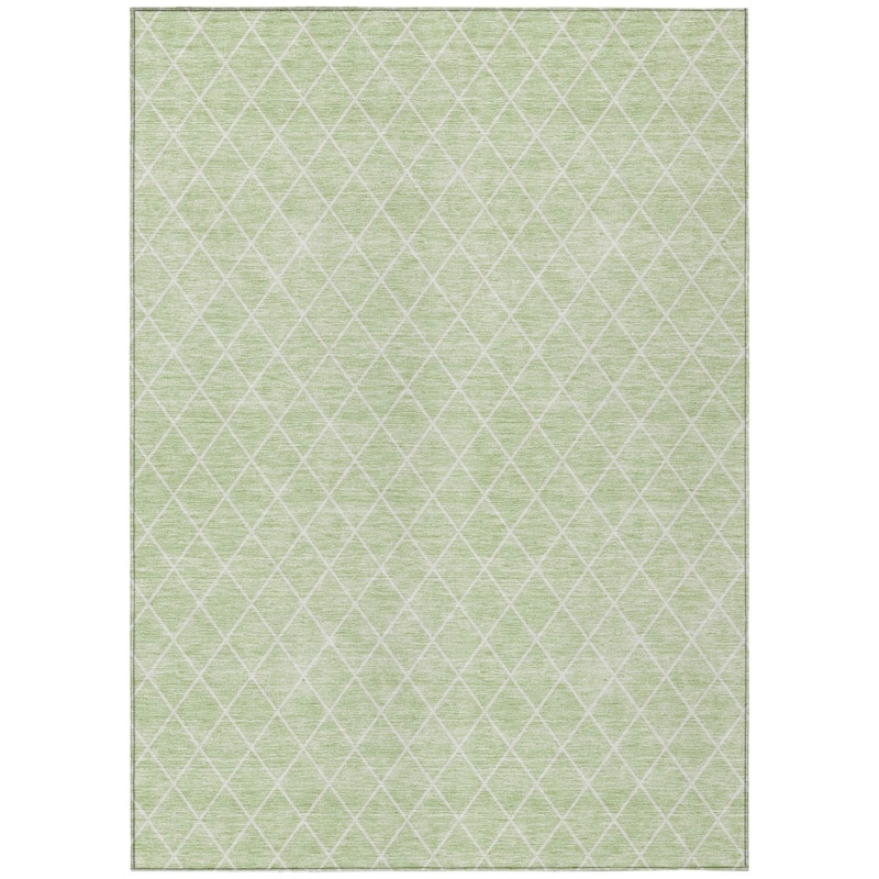HomeRoots Geometric Transitional Rectangle Outdoor Rug