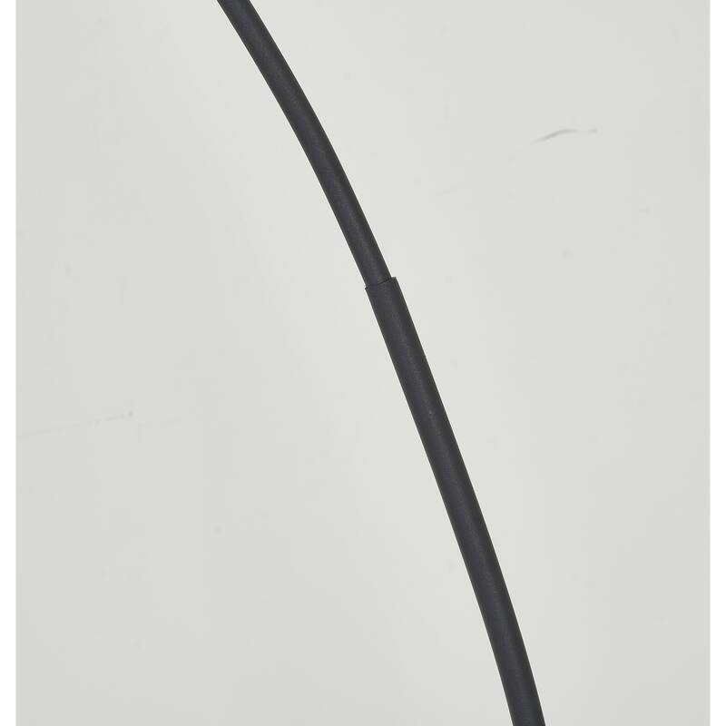 Matte Black Floor Lamp In Die Cast Arched Shape