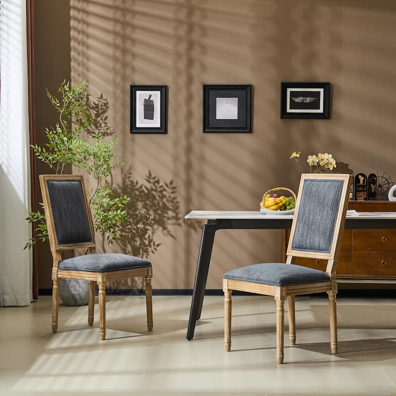 Regina Wood Upholstered Dining Chair by Christopher Knight Home - Haze Blue
