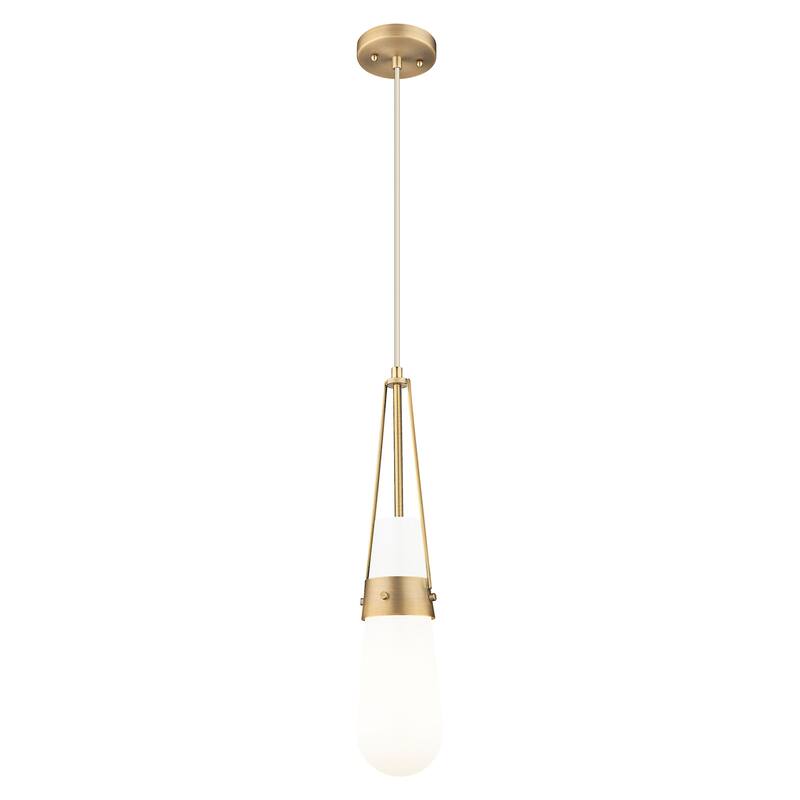 Innovations Lighting 452-1P-G452-4GWH Milan 4" Wide Mini Pendant with