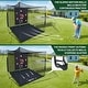 preview thumbnail 5 of 9, 10'x8'x6' Heavy Duty Haokelball Golf Practice Net Hitting Cage with Target Cloth & Carry Bag for Backyard, Indoor & Outdoor