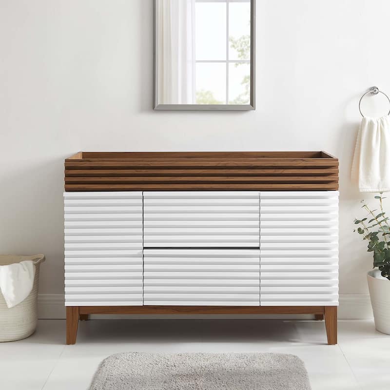 Render 48" Single Sink Compatible (Not Included) Bathroom Vanity Cabinet